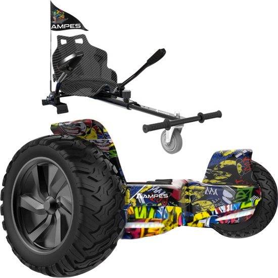 Hoverboard todoterreno con silla 8,5 pulgadas Hip Hop + hoverkart – opción de color Hip Hop